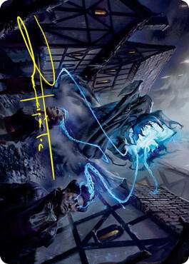 Dreamshackle Geist Art Card Gold Stamped Signature 22 (Art Series: Innistrad: Crimson Vow)  | Good Games Adelaide SA