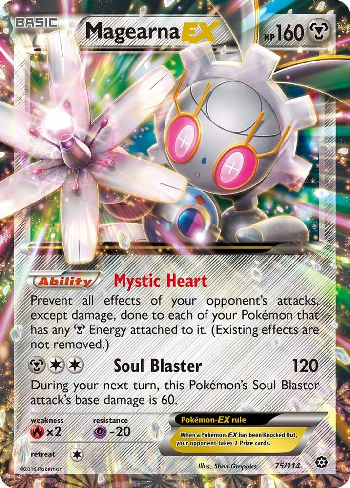 Magearna EX 75/114 (XY - Steam Siege)  - Holofoil | Good Games Adelaide SA