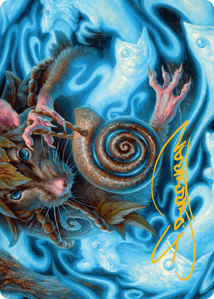 Mind Spiral Art Card (Gold-Stamped Signature) [Bloomburrow Art Series] | Good Games Adelaide SA