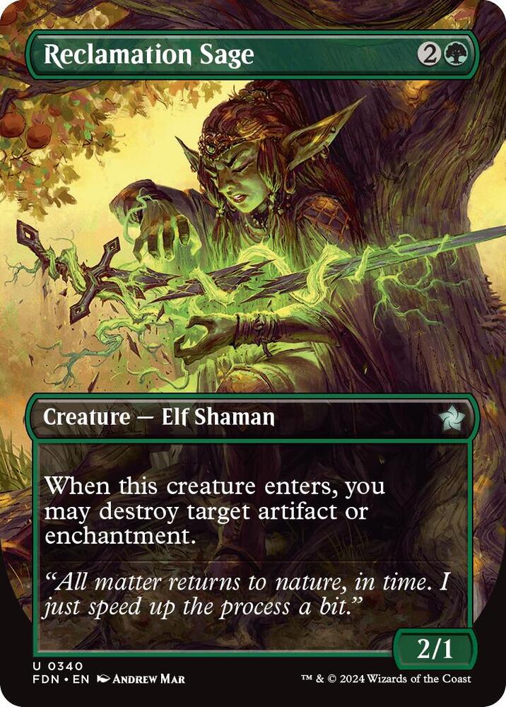 Reclamation Sage 340 (Foundations)  - Foil | Good Games Adelaide SA