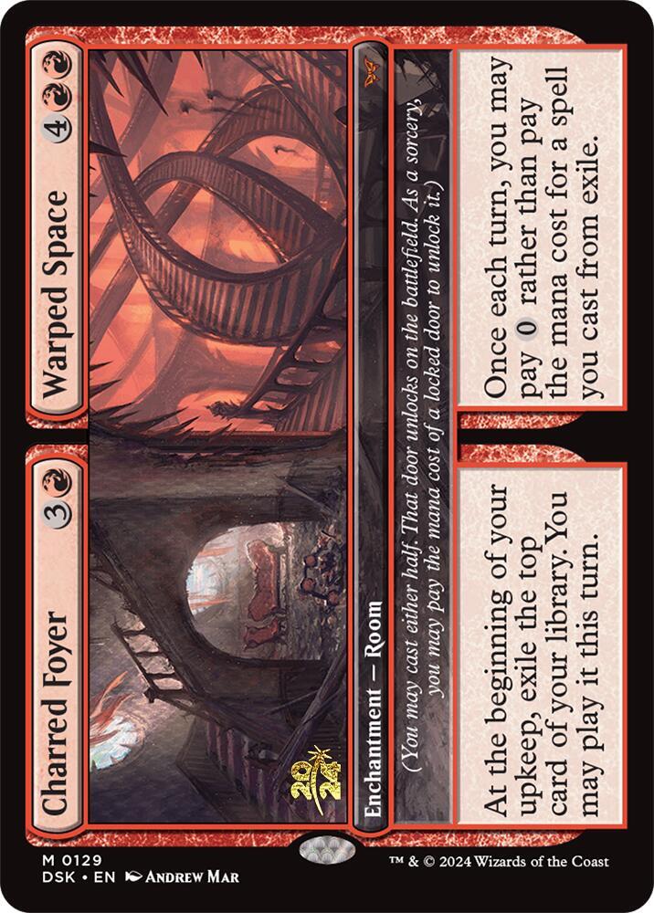 Charred Foyer Warped Space 129 (Prerelease Cards)  - Foil | Good Games Adelaide SA