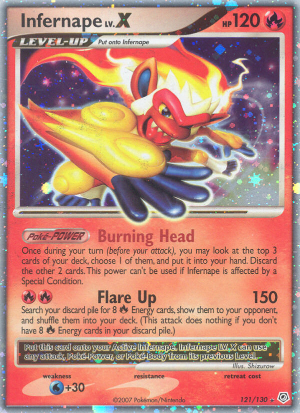 Infernape LV.X (121/130) [Diamond & Pearl: Base Set] | Good Games Adelaide SA