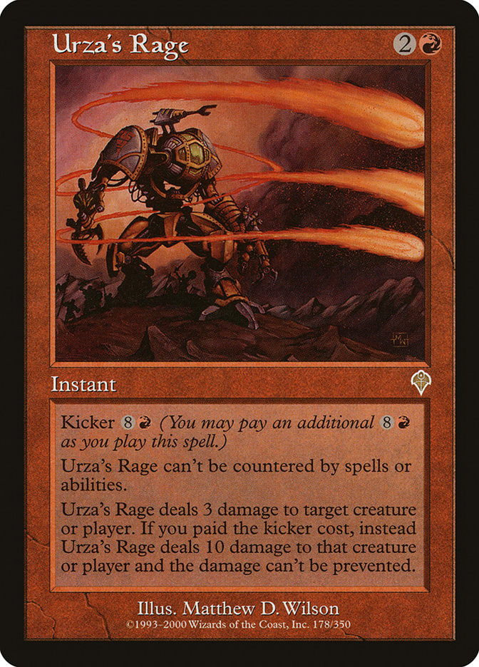 Urza's Rage [Invasion] | Good Games Adelaide SA