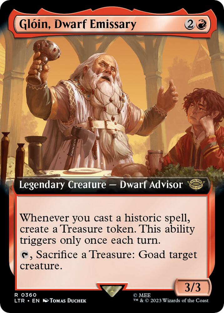 Glóin, Dwarf Emissary 360 (Universes Beyond: The Lord of the Rings: Tales of Middle-earth)  - Extended Art | Good Games Adelaide SA