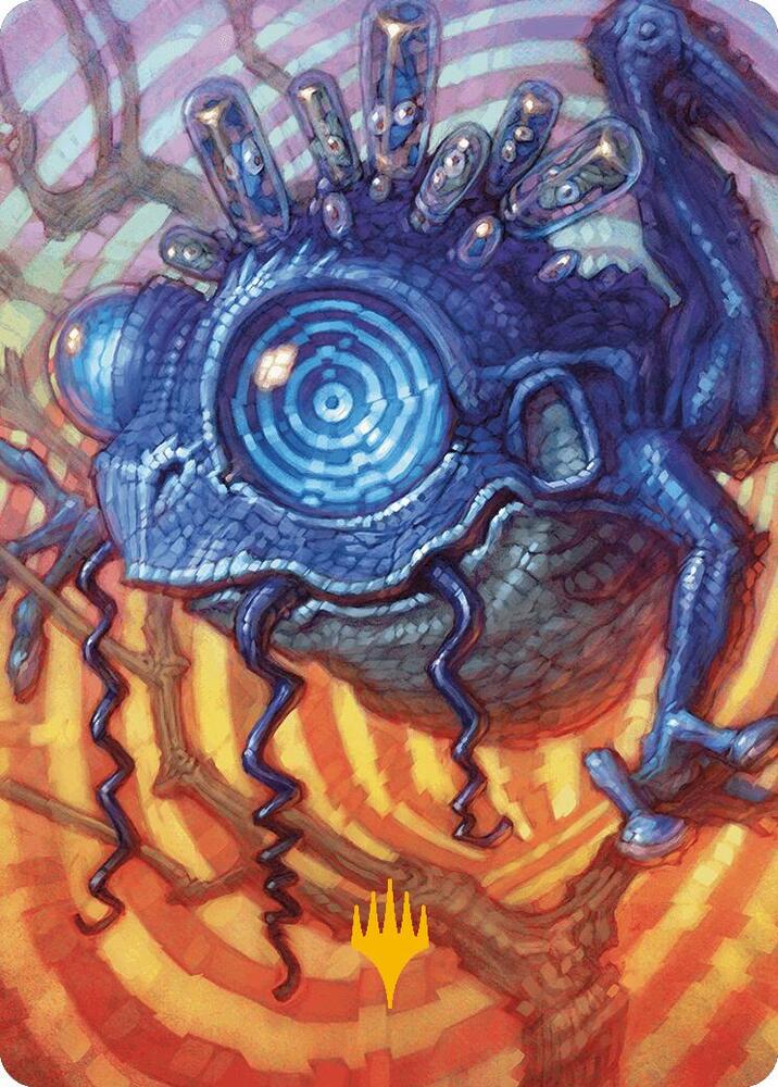 Psychic Frog Art Card Gold Stamped Planeswalker Symbol 41 (Art Series: Modern Horizons 3)  | Good Games Adelaide SA