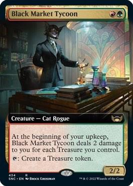 Black Market Tycoon Extended Art 434 (Streets of New Capenna)  - Foil | Good Games Adelaide SA