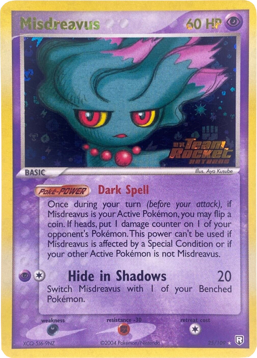 Misdreavus (25/109) (Stamped) [EX: Team Rocket Returns] | Good Games Adelaide SA