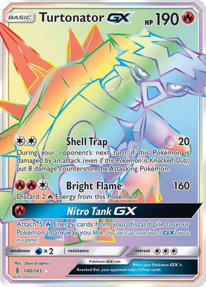 Turtonator GX Secret 148/145 (SM - Guardians Rising)  - Holofoil | Good Games Adelaide SA