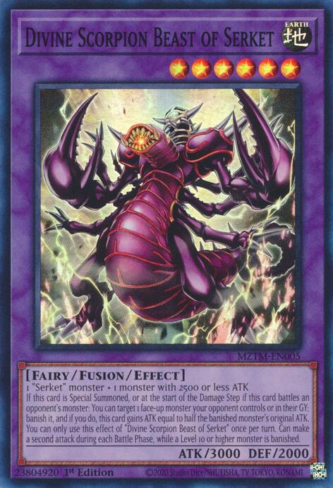 Divine Scorpion Beast of Serket [MZTM-EN005] Super Rare | Good Games Adelaide SA