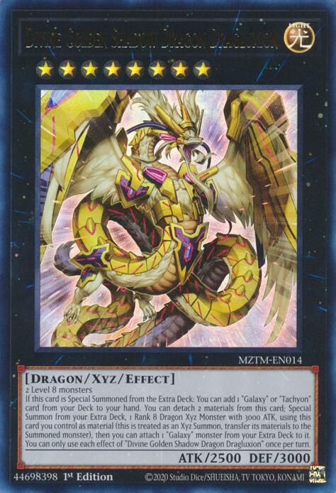 Divine Golden Shadow Dragon Dragluxion [MZTM-EN014] Ultra Rare | Good Games Adelaide SA