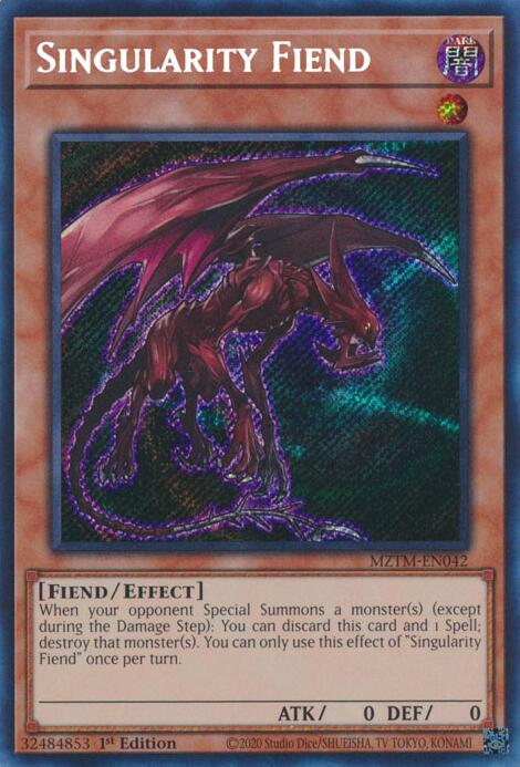 Singularity Fiend [MZTM-EN042] Secret Rare | Good Games Adelaide SA
