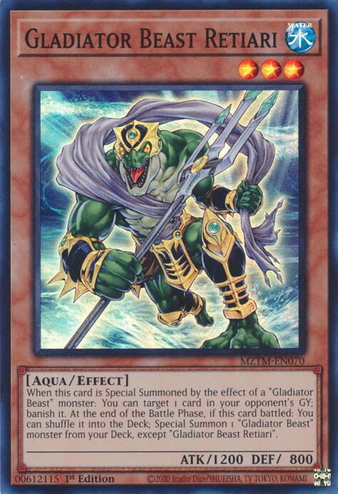 Gladiator Beast Retiari [MZTM-EN070] Super Rare | Good Games Adelaide SA