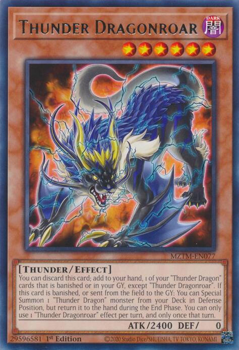 Thunder Dragonroar [MZTM-EN077] Rare | Good Games Adelaide SA