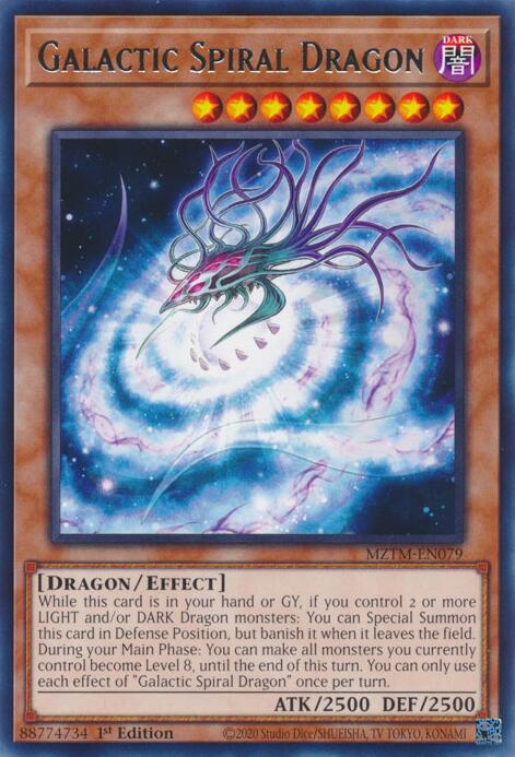 Galactic Spiral Dragon [MZTM-EN079] Rare | Good Games Adelaide SA