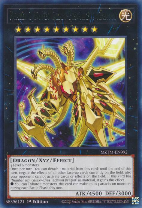 Number C107: Neo Galaxy-Eyes Tachyon Dragon [MZTM-EN092] Rare | Good Games Adelaide SA