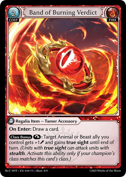 Band of Burning Verdict (010) [Guo Jia Re: Collection, Heaven's Favored] | Good Games Adelaide SA