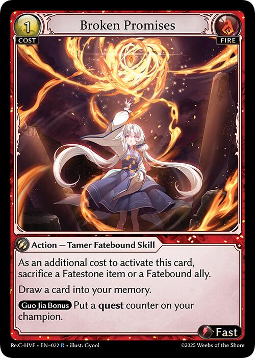 Broken Promises (022) [Guo Jia Re: Collection, Heaven's Favored] | Good Games Adelaide SA