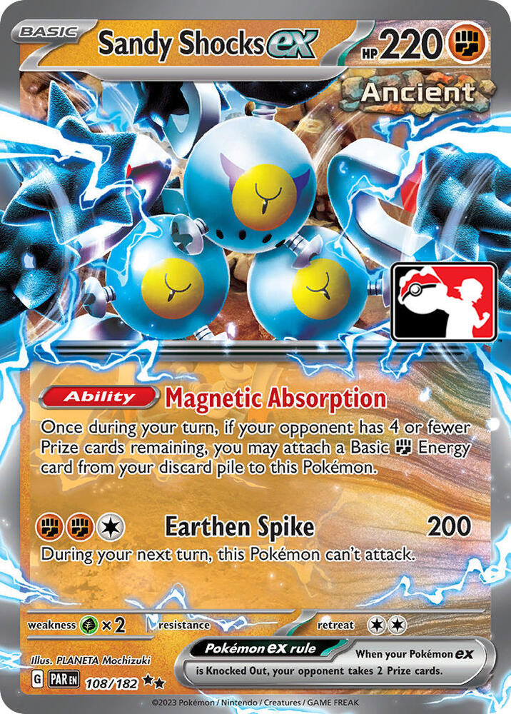 Sandy Shocks ex Series 5 108/182 (Prize Pack Series Cards)  - Holofoil | Good Games Adelaide SA