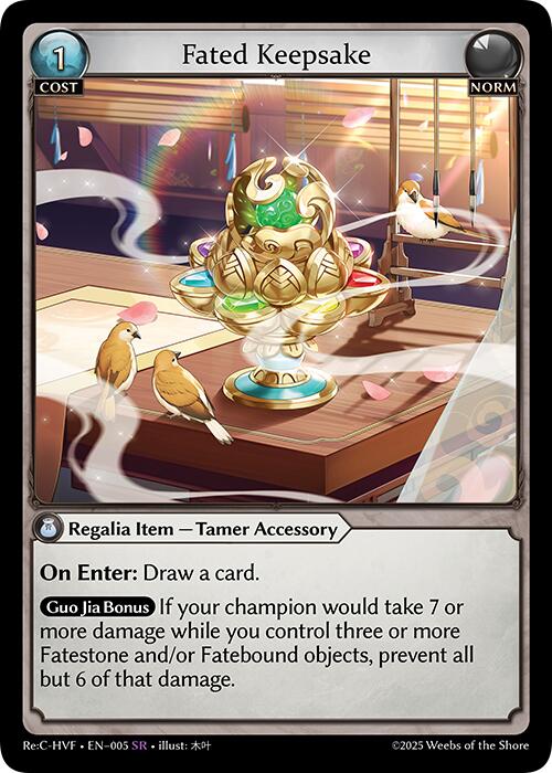 Fated Keepsake (005) [Guo Jia Re: Collection, Heaven's Favored] | Good Games Adelaide SA