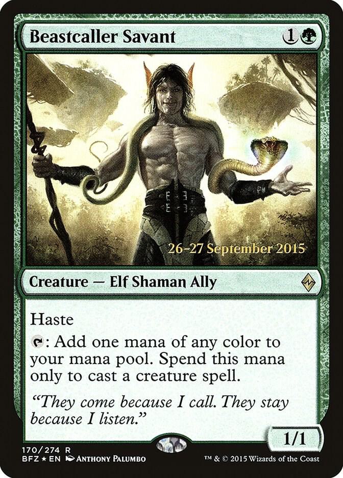 Beastcaller Savant 170 (Prerelease Cards)  - Foil | Good Games Adelaide SA