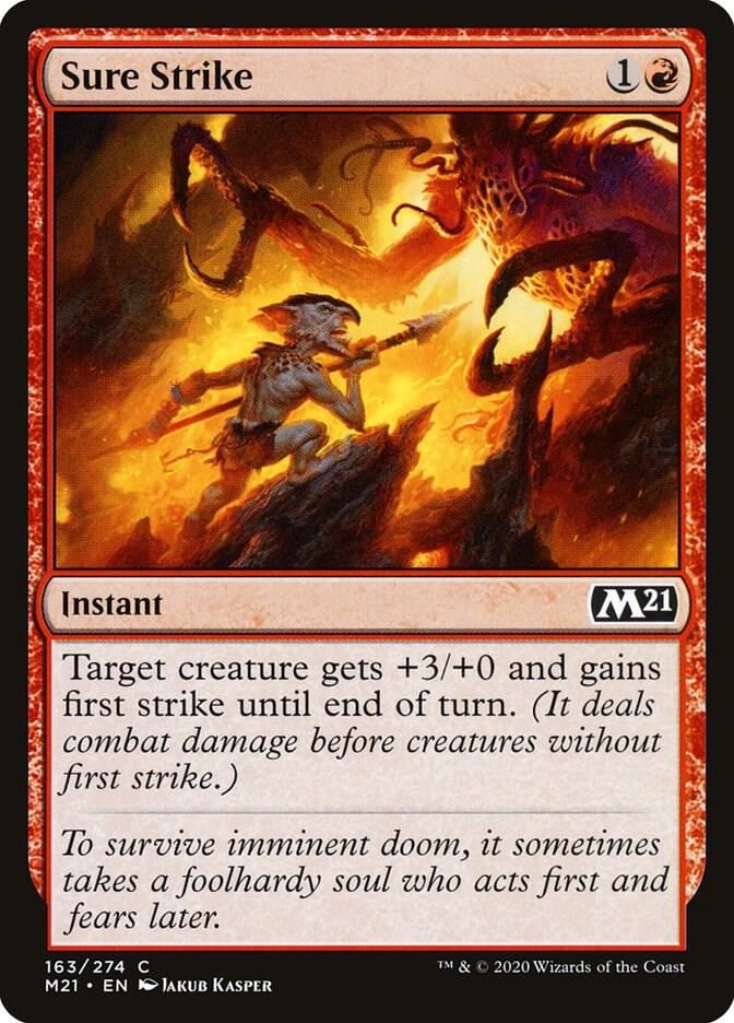 Sure Strike 163 (Core Set 2021)  - Foil | Good Games Adelaide SA