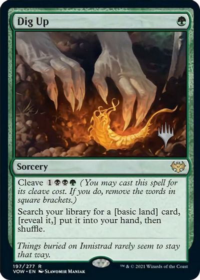 Dig Up (Promo Pack) [Innistrad: Crimson Vow Promos] | Good Games Adelaide SA