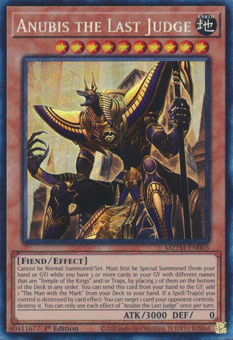 Anubis the Last Judge (Collector's Rare) [MZTM-EN003] Collector's Rare | Good Games Adelaide SA