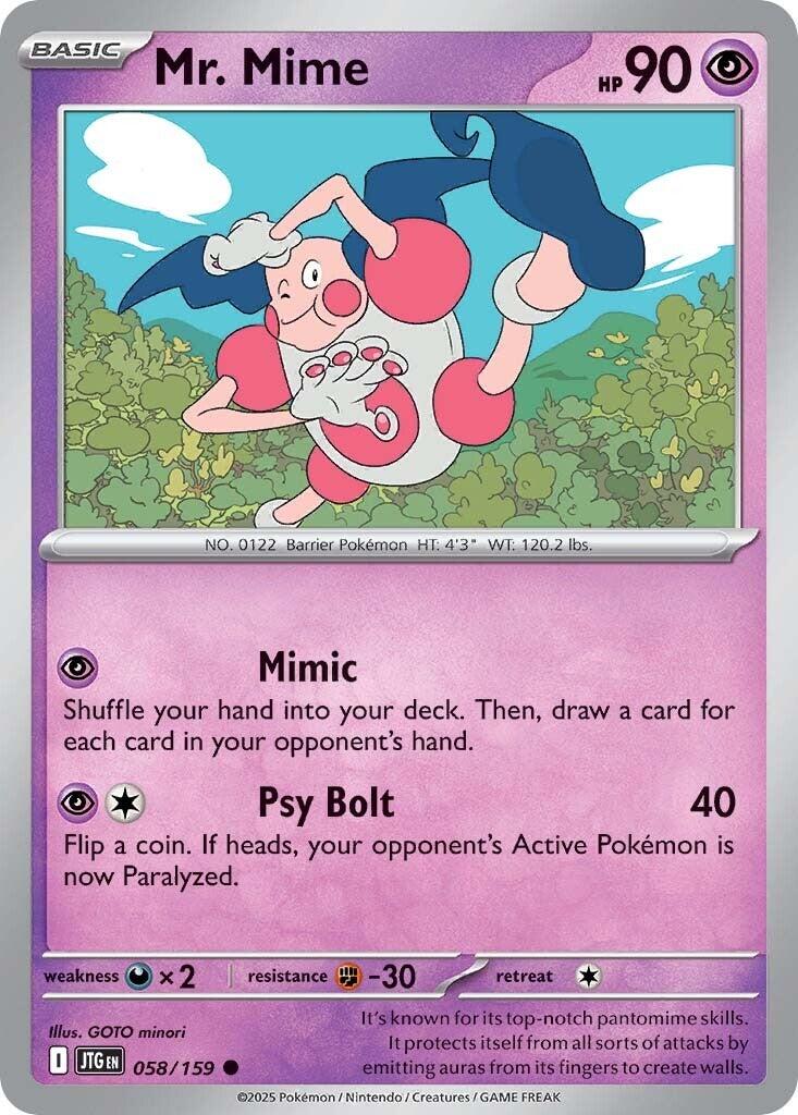 Mr. Mime (058/159) [Scarlet & Violet: Journey Together] | Good Games Adelaide SA