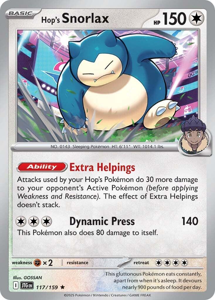 Hop's Snorlax (117/159) [Scarlet & Violet: Journey Together] | Good Games Adelaide SA