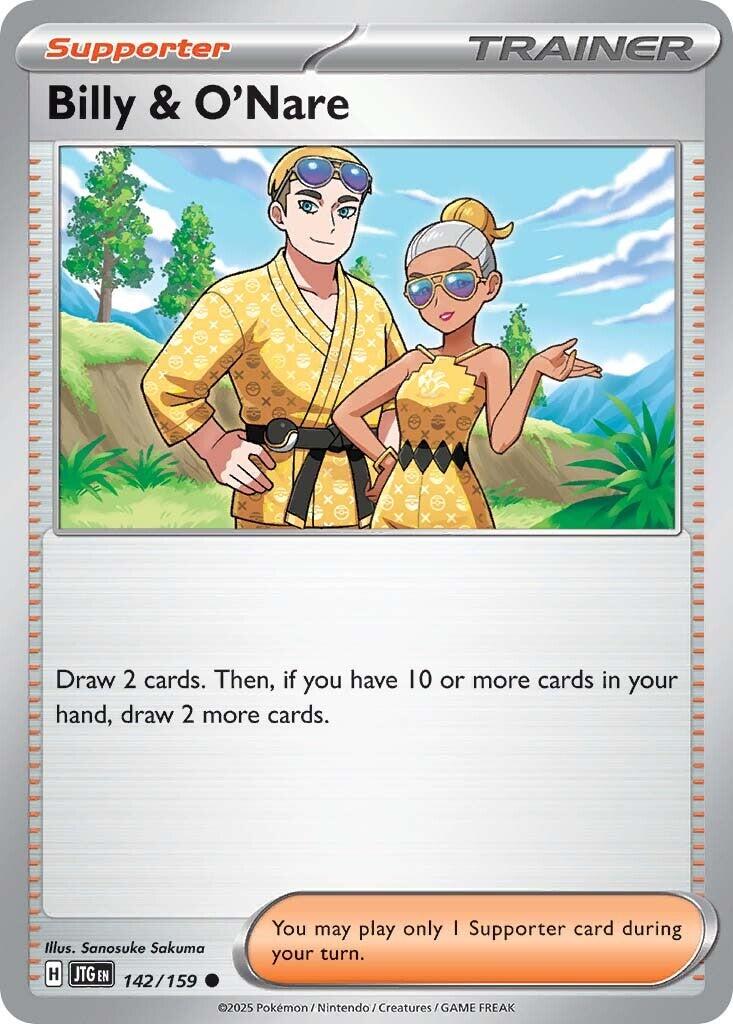 Billy & O'Nare (142/159) [Scarlet & Violet: Journey Together] | Good Games Adelaide SA