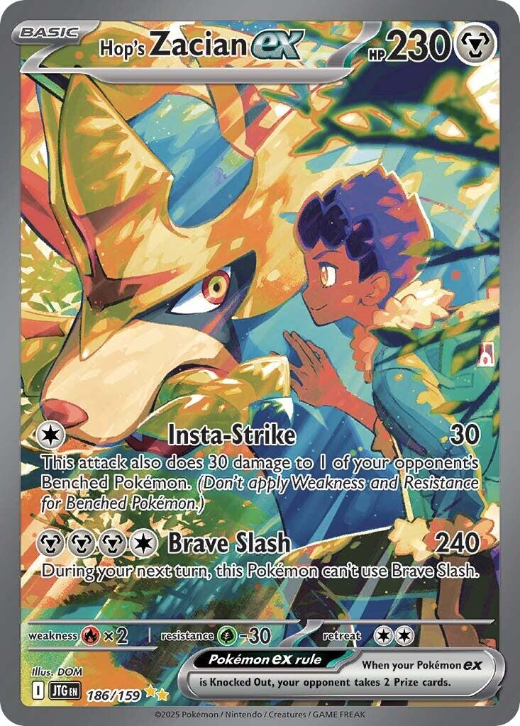 Hop's Zacian ex (186/159) [Scarlet & Violet: Journey Together] | Good Games Adelaide SA