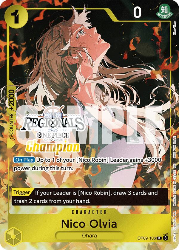 Nico Olvia (Offline Regional Champion Card Set 2025 Vol.1) [One Piece Promotion Cards] | Good Games Adelaide SA