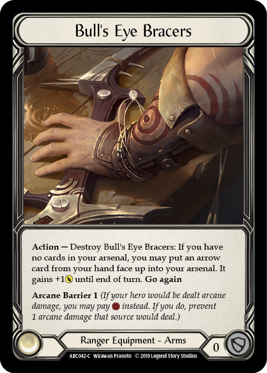 Bull's Eye Bracers [ARC042-C] 1st Edition Cold Foil | Good Games Adelaide SA