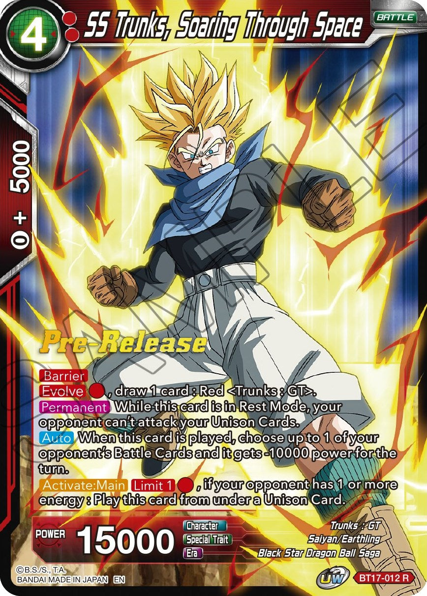 SS Trunks, Soaring Through Space (BT17-012) [Ultimate Squad Prerelease Promos] | Good Games Adelaide SA