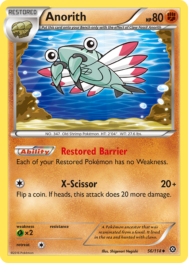 Anorith (56/114) [XY: Steam Siege] | Good Games Adelaide SA