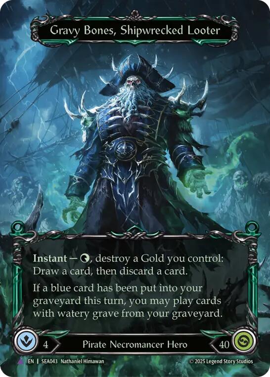 Gravy Bones, Shipwrecked Looter (Marvel) [SEA043] (High Seas)  Cold Foil | Good Games Adelaide SA