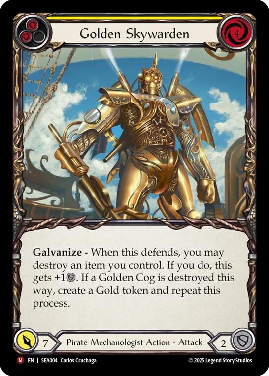 Golden Skywarden [SEA004] (High Seas)  Rainbow Foil | Good Games Adelaide SA