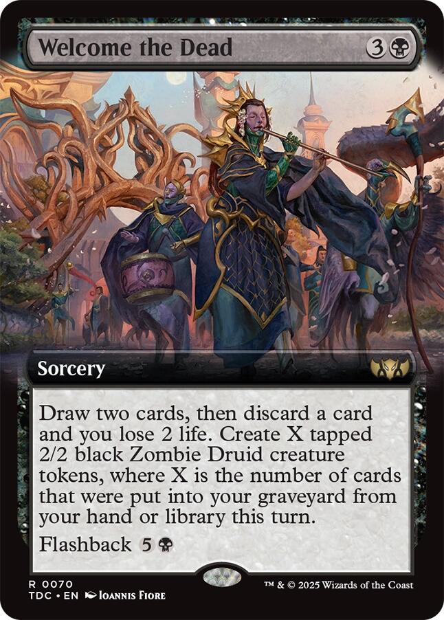 Welcome the Dead (Extended Art) [Tarkir: Dragonstorm Commander] | Good Games Adelaide SA