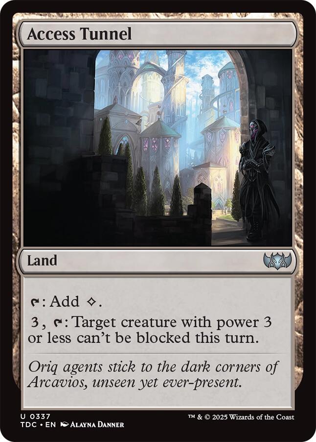 Access Tunnel [Tarkir: Dragonstorm Commander] | Good Games Adelaide SA