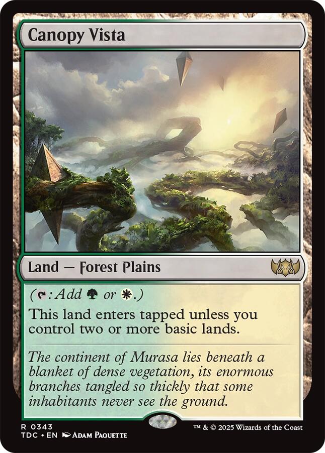 Canopy Vista [Tarkir: Dragonstorm Commander] | Good Games Adelaide SA