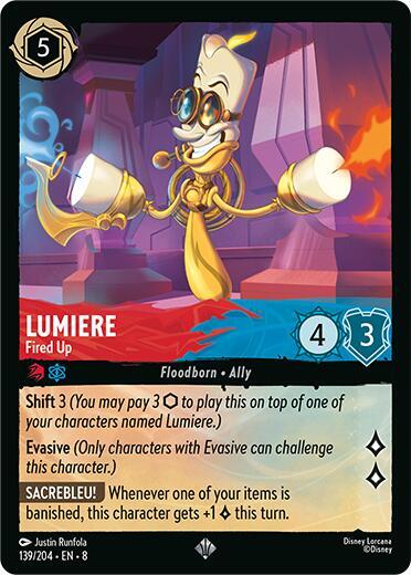 Lumiere Fired Up 139/204 (Reign of Jafar)  - Cold Foil | Good Games Adelaide SA
