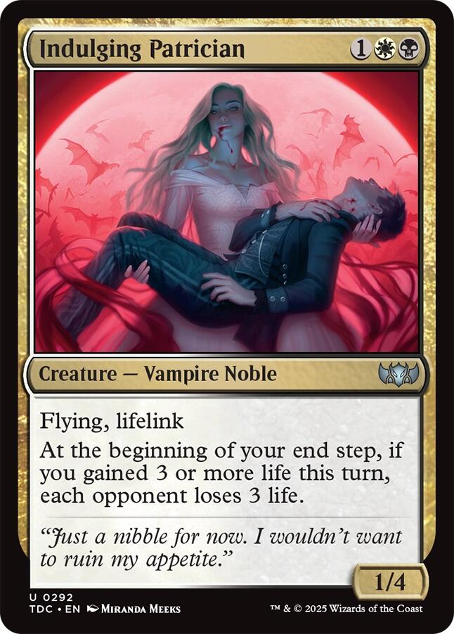 Indulging Patrician [Tarkir: Dragonstorm Commander] | Good Games Adelaide SA