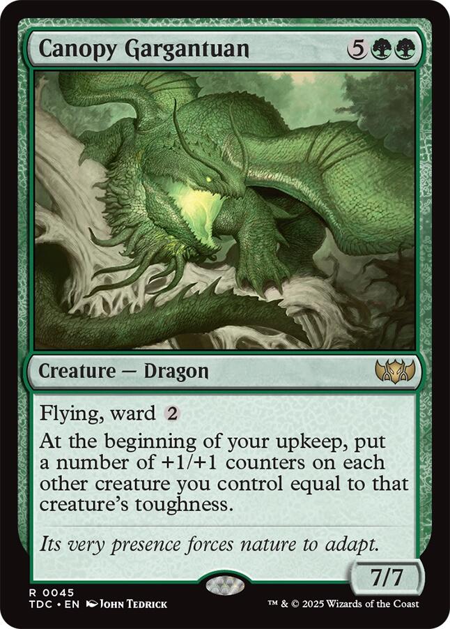 Canopy Gargantuan [Tarkir: Dragonstorm Commander] | Good Games Adelaide SA