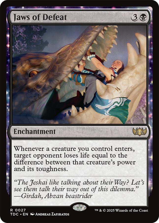 Jaws of Defeat [Tarkir: Dragonstorm Commander] | Good Games Adelaide SA