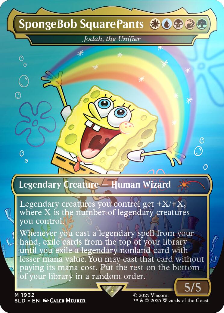 SpongeBob SquarePants - Jodah, the Unifier (Rainbow Foil) [Secret Lair Drop Series] | Good Games Adelaide SA