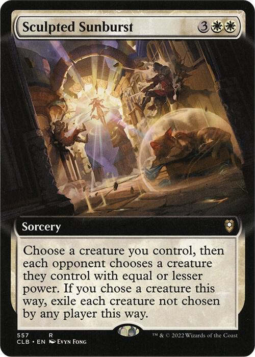 Sculpted Sunburst Extended Art 557 (Commander Legends: Battle for Baldur's Gate)  - Foil | Good Games Adelaide SA