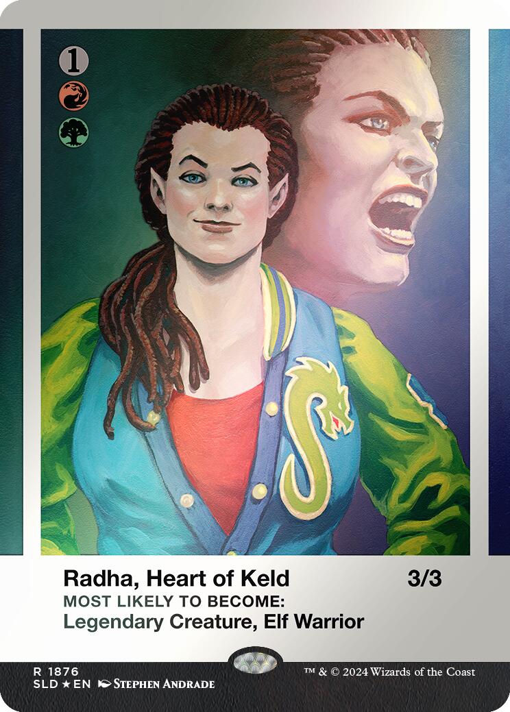 Radha, Heart of Keld (Rainbow Foil) [Secret Lair Drop Series] | Good Games Adelaide SA