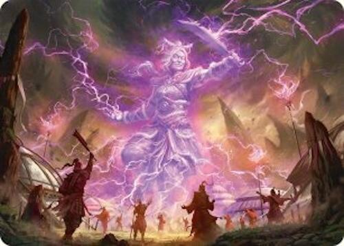 Smile at Death Art Card (4/54) [Tarkir: Dragonstorm Art Series] | Good Games Adelaide SA