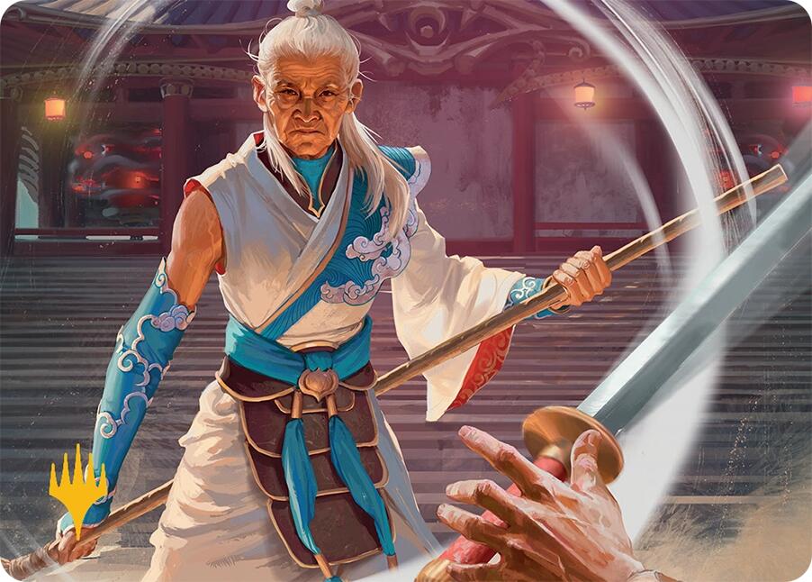 Humbling Elder Art Card (7/54) (Gold-Stamped Signature) [Tarkir: Dragonstorm Art Series] | Good Games Adelaide SA