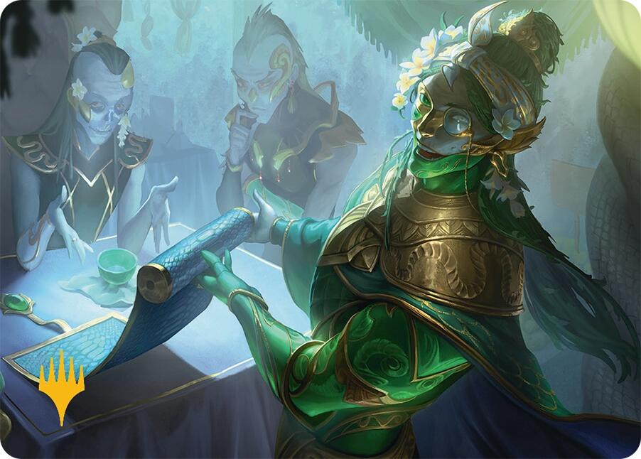 Sibsig Appraiser Art Card (8/54) (Gold-Stamped Signature) [Tarkir: Dragonstorm Art Series] | Good Games Adelaide SA